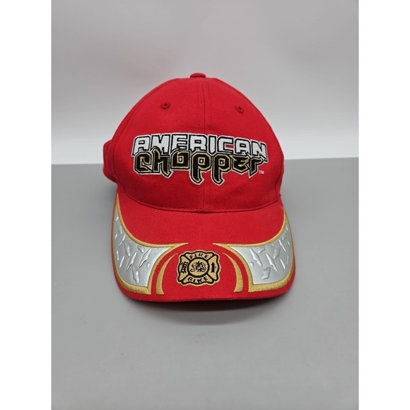 H3 Headwear Other - American Chopper Baseball Hat Strap Back Red Tuttel Fire Bike Pre-Owned